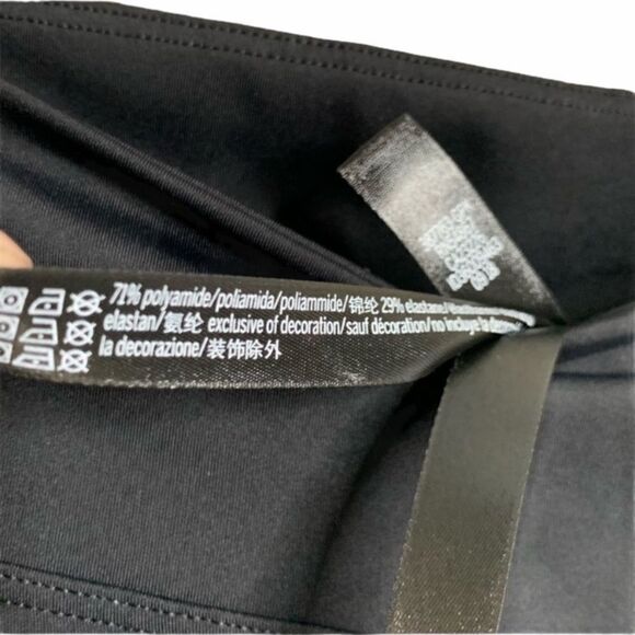 VS black plaid flare split hem pants checker print - Picture 6 of 6